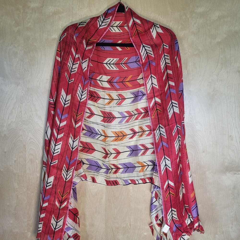 Pistil Celeste Poppy Rectangular Scarf/ Wrap / Shawl - Picture 5 of 15